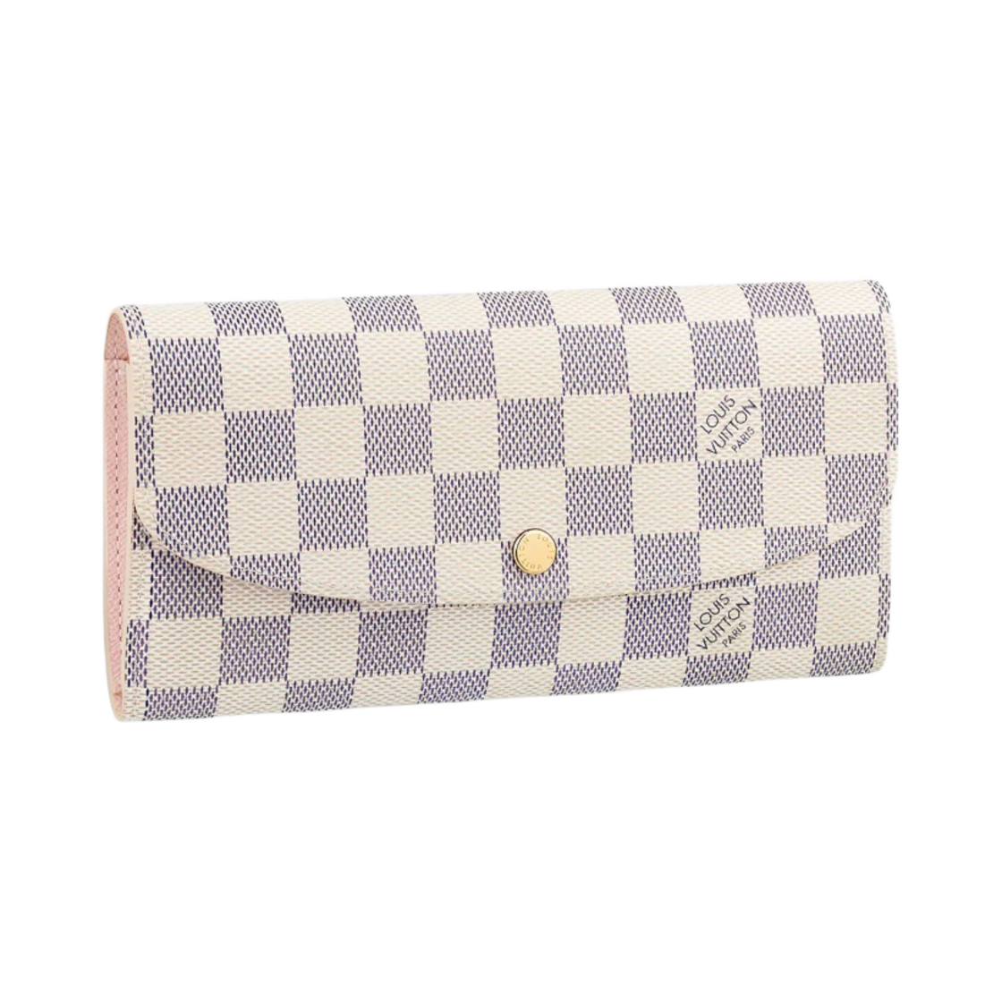 루이비통 에밀리 월렛 다미에 아주르 로즈 발레린 핑크(Louis Vuitton Emilie Wallet Damier Azure Rose Ballerine Pink) - 1