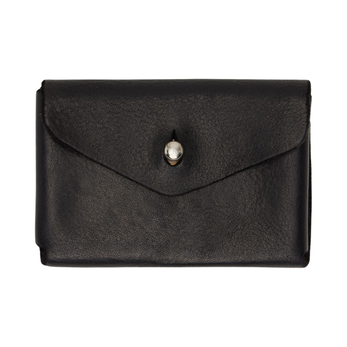 구이디 홀스 풀 그레인 레더 카드 홀더 블랙(Guidi Horse Full Grain Leather Card Holder Black)