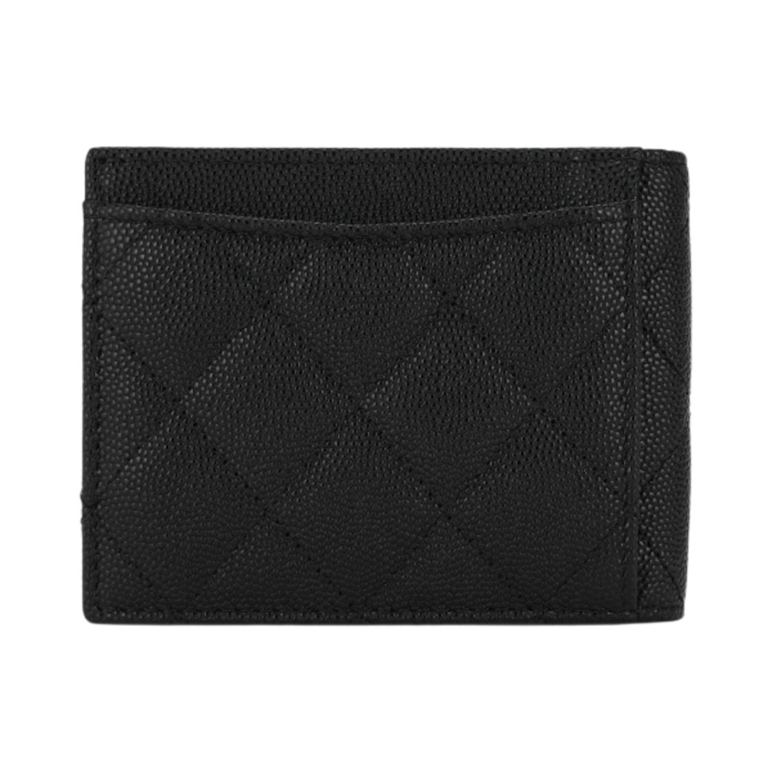 샤넬 클래식 바이폴드 카드 홀더 그레인드 카프스킨 & 골드 메탈 블랙(Chanel Classic Bi-Fold Card Holder Grained Calfskin & Gold Black) - 2