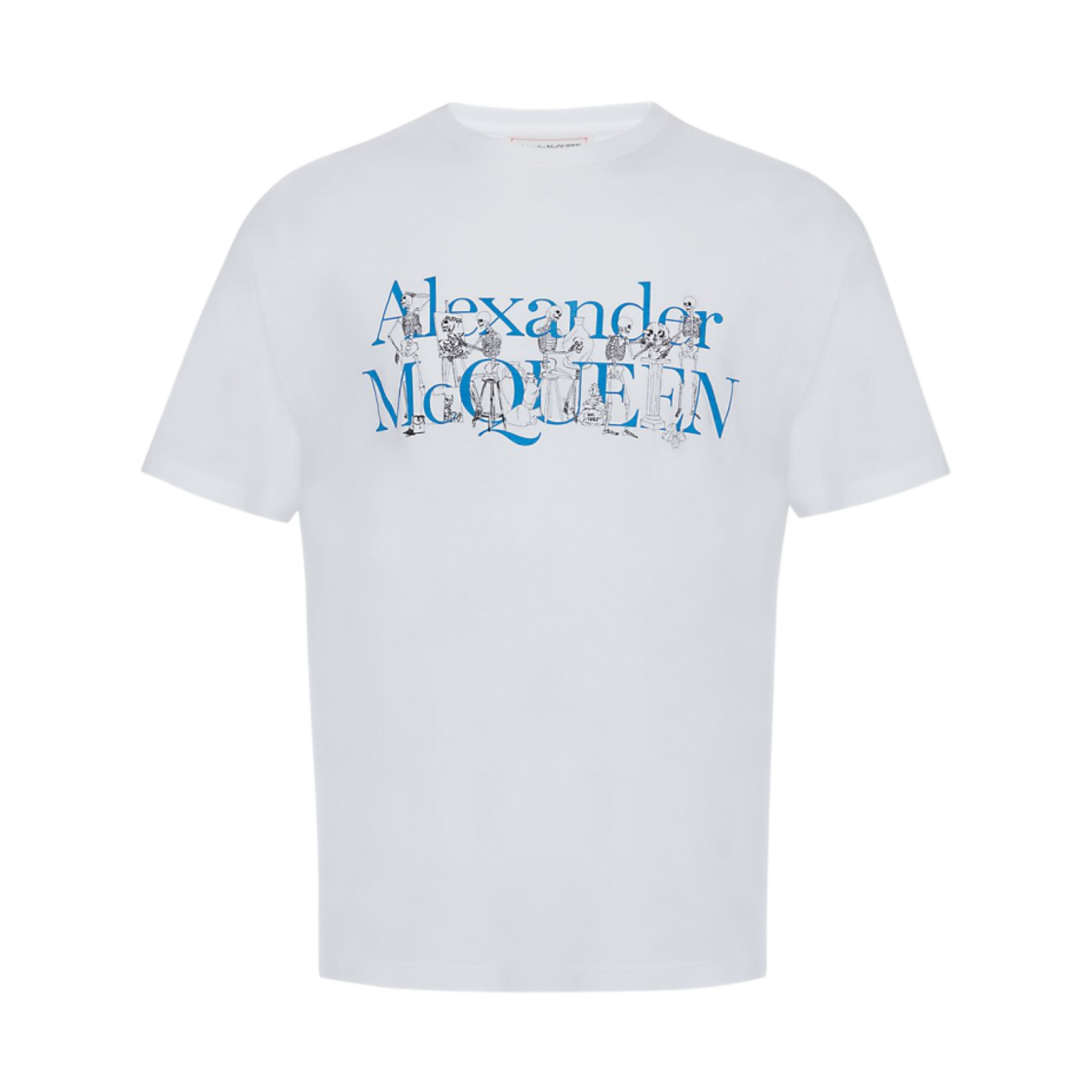알렉산더 맥퀸 스켈레톤 밴드 티셔츠 화이트 믹스(Alexander Mcqueen Skeleton Band T-shirt White Mix) - 1
