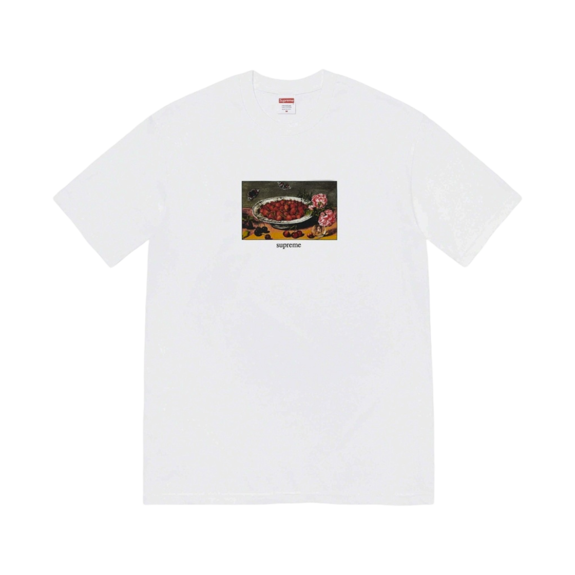 슈프림 스트로베리 티셔츠 화이트 - 23SS