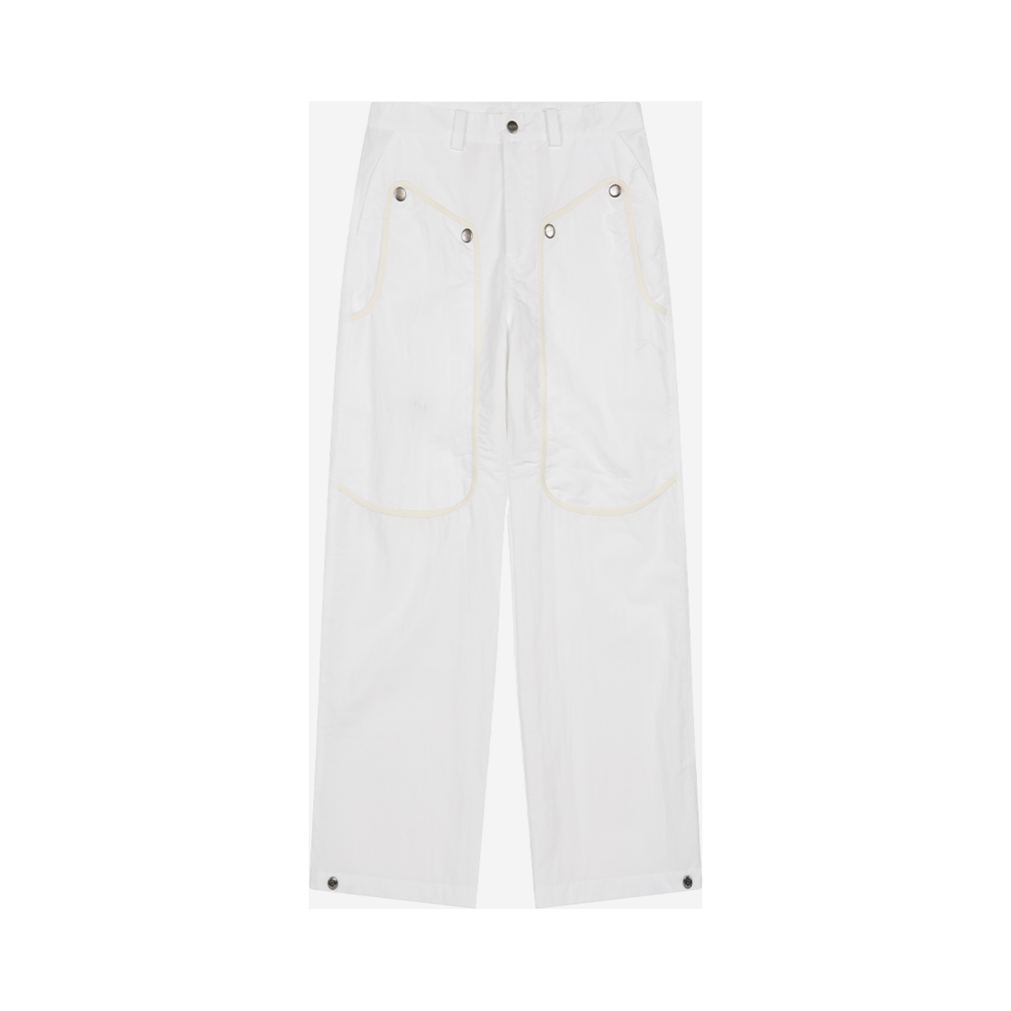 E01PT03WH Problemallways Catcher's Armor Double Knee Pants White