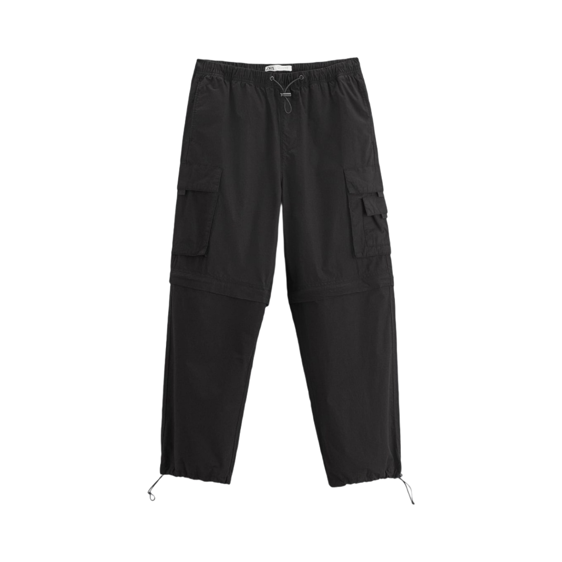 자라 디테처블 파라슈트 팬츠 블랙(Zara Detachable Parachute Pants Black) - 1