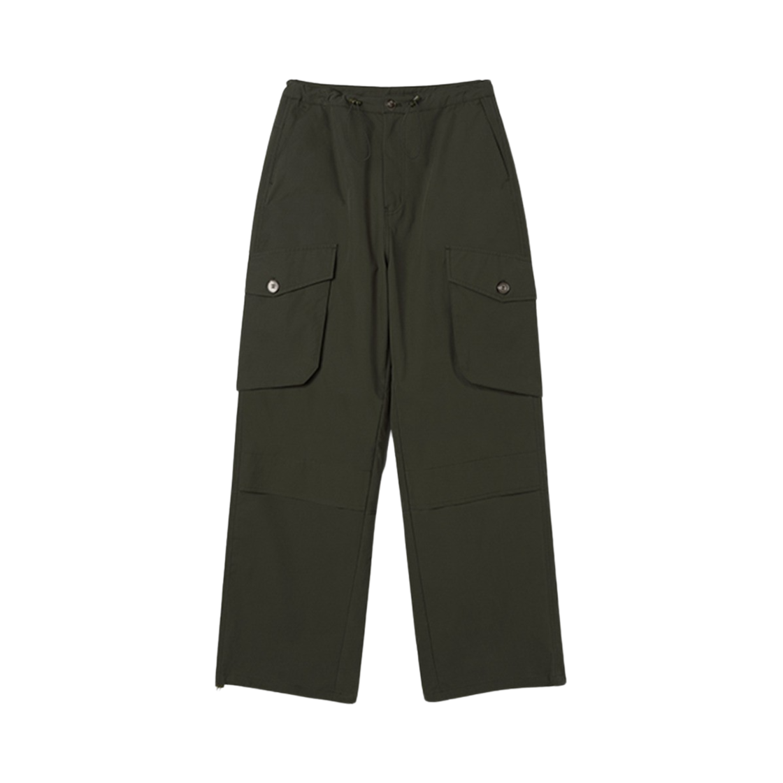 밀로 우먼 카고 포켓 와이드 팬츠 카키