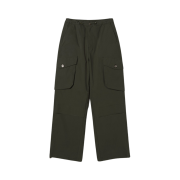 Millo Women Cargo Pocket Wide Pants Khaki