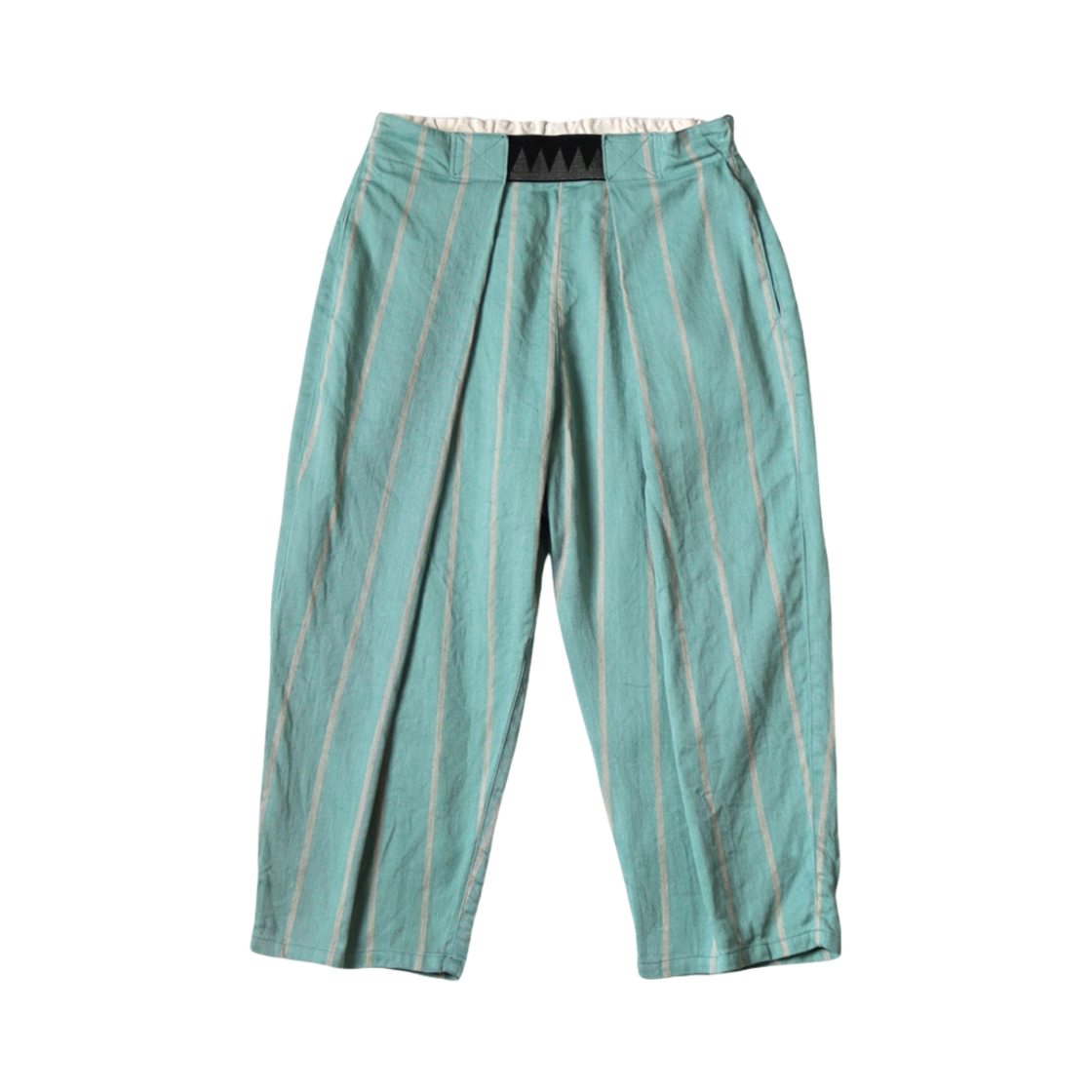 EK-1390 Kapital Linen Phillies Stripe Easy Beach Go Pants Turquoise
