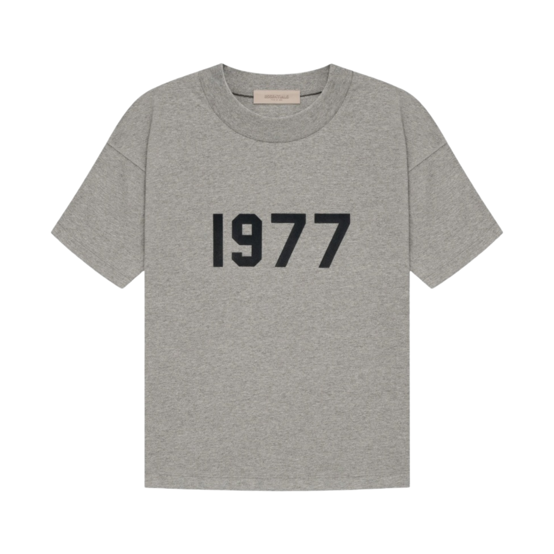 에센셜 1977 티셔츠 다크 오트밀 - 22SS