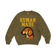 Human Made Dachs Knit Sweater Green