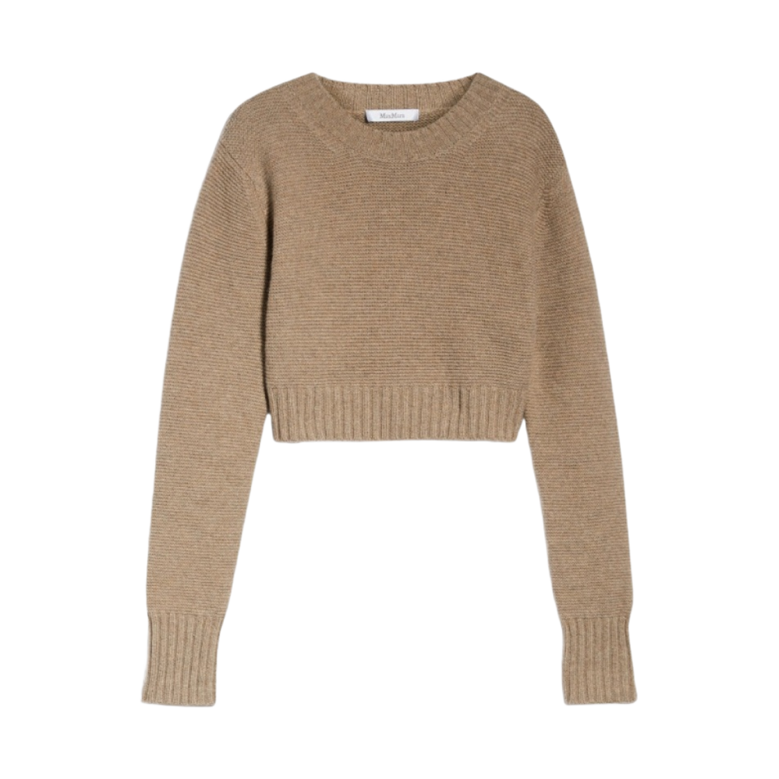 KAYA-009 (W) Max Mara Kaya Cropped Cashmere Jumper Sand