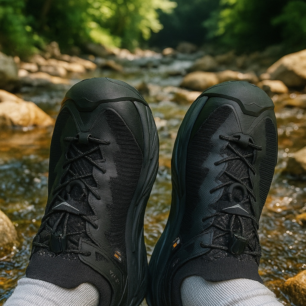 Hoka Hopara 2 Black 착용 스타일