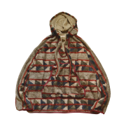 Kapital Pueblo Stripe Fleece Baha Hoodie Red Brown