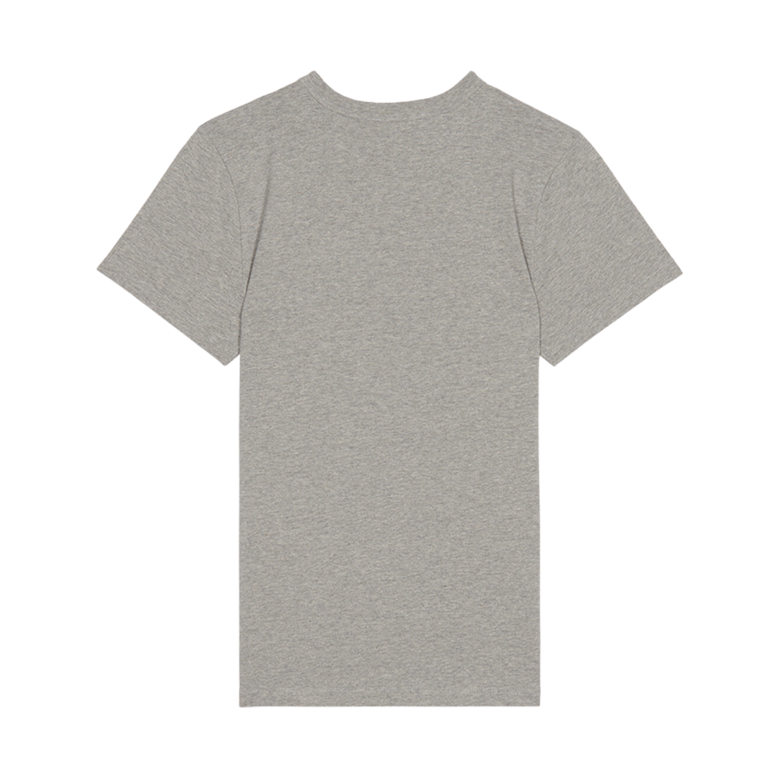 (W) 메종 키츠네 핑크 앤서니 버릴 클래식 티셔츠 그레이 멜란지((W) Maison Kitsune Pink Anthony Burrill Classic T-Shirt Grey Melange) - 2