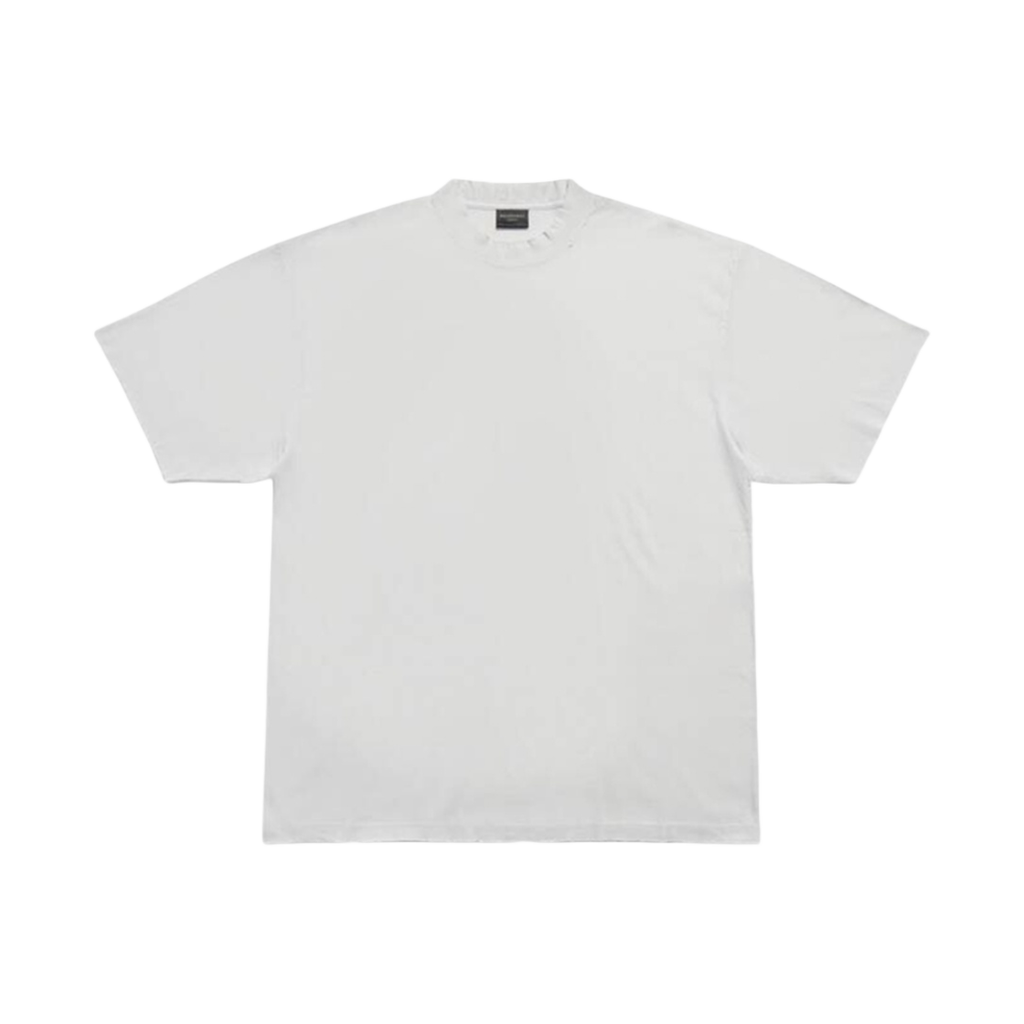 발렌시아가 미디움 핏 티셔츠 화이트(Balenciaga Medium Fit T-Shirt White) - 1