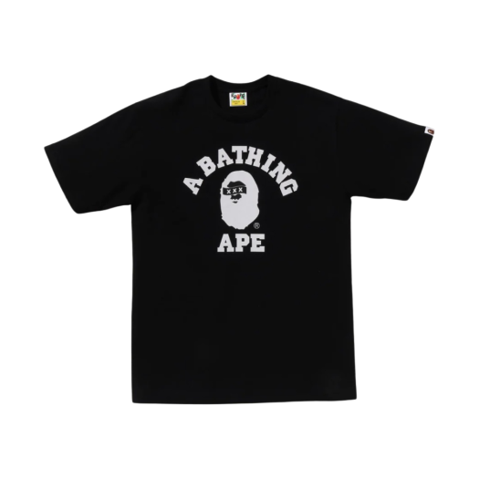 BAPE x God Selection College T-Shirt Black