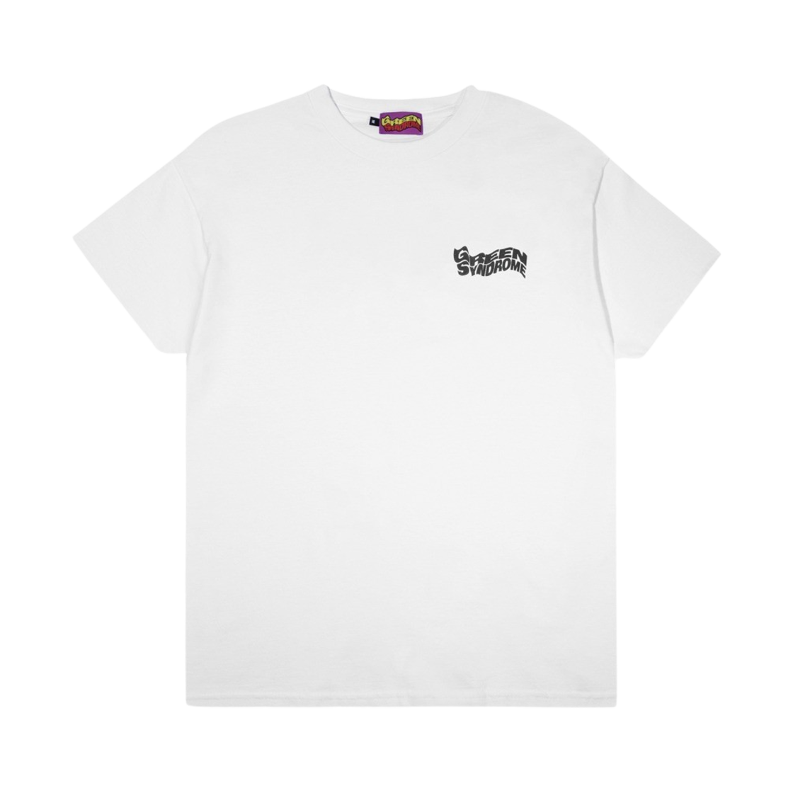 그린신드롬 위어드 로고 티셔츠 화이트(Green Syndrome Weird Logo T-Shirt White)