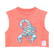 Satisfy Mothtech Cropped Muscle T-Shirt Aged Spiced Coral