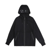 C.P. Company Diagonal Raised Fleece Goggle Hoodie Black - 21FW