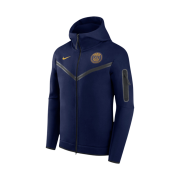 Nike Paris Saint-Germain Tech Fleece Windrunner Full Zip Hoodie Blackened Blue