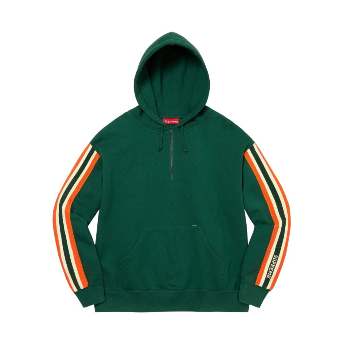 슈프림 하프 집 후드 스웨트셔츠 다크 그린 - 23SS(Supreme Half Zip Hooded Sweatshirt Dark Green - 23SS) - 1