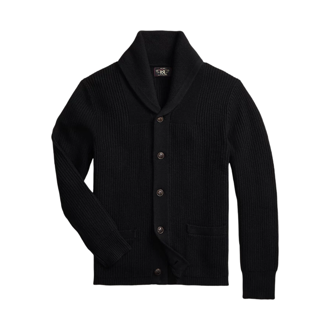 더블알엘 캐시미어 숄 칼라 가디건 블랙(Double RL Cashmere Shawl Collar Cardigan Black)