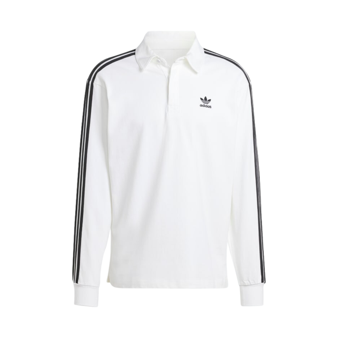 아디다스 아디컬러 럭비 폴로 셔츠 화이트 - KR 사이즈(Adidas Adicolor Rugby Polo Shirt White - KR Sizing)