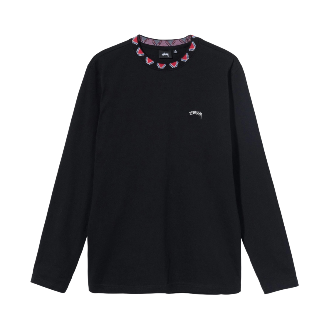스투시 지오메트릭 롱슬리브 크루넥 블랙(Stussy Geometric LS Crew Black) - 1