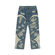 Thug Club TC Leather Washing Denim Pants War Ver. Blue