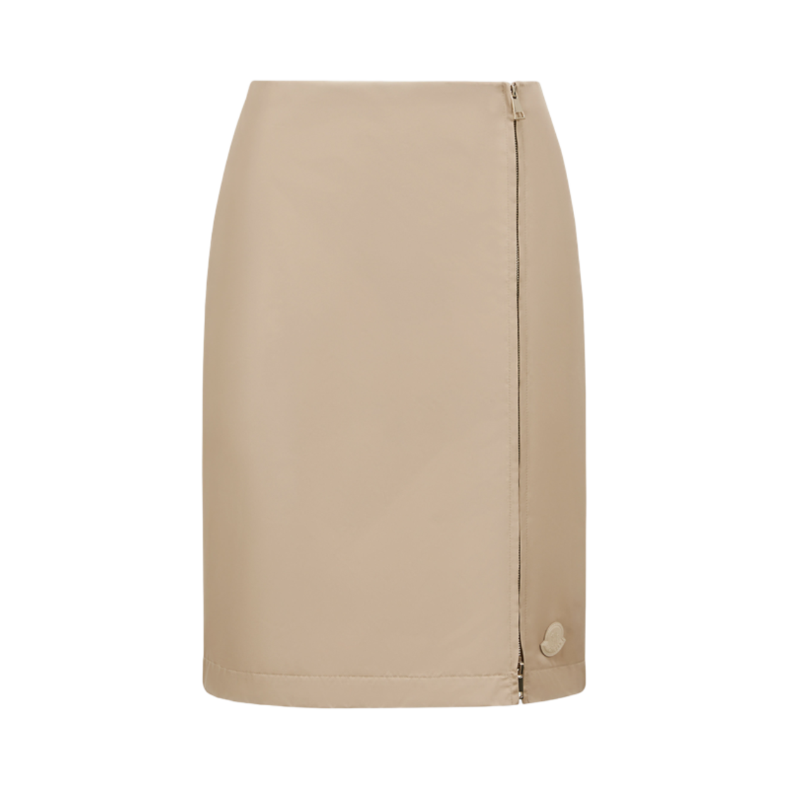 (W) 몽클레르 지퍼 미디 스커트 베이지 - 25SS