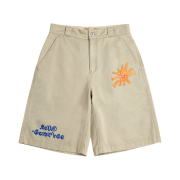 HS x Hank Washed Bermuda Pants Beige