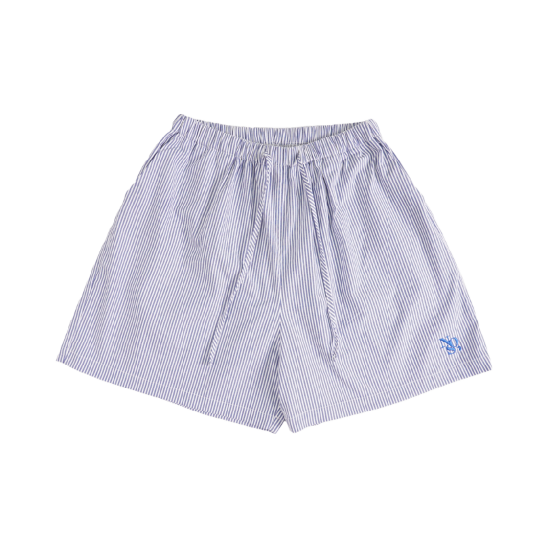 NOS7 스트라이프 홈웨어 쇼츠 블루(NOS7 Stripe Homewear Shorts Blue)