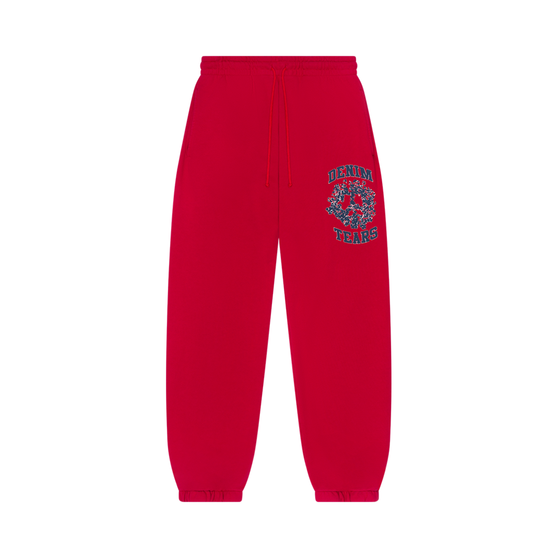 데님 티어스 데님 유니버시티 스웨트팬츠 레드(Denim Tears Denim University Sweatpants Red)