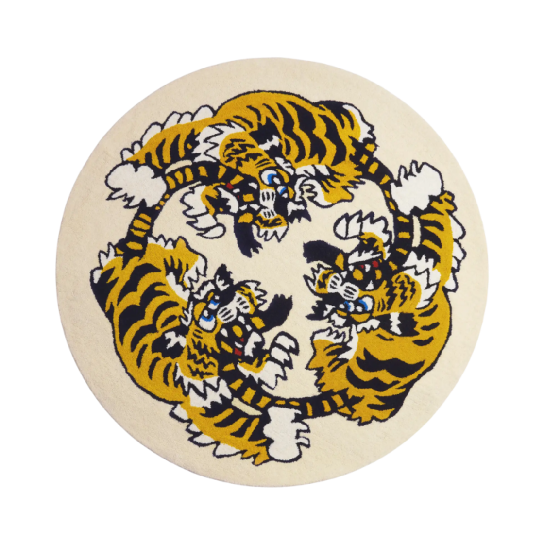 FF5MTP001OAA-MU Kenzo x Verdy Market Handmade Rug in Wool Multicolor