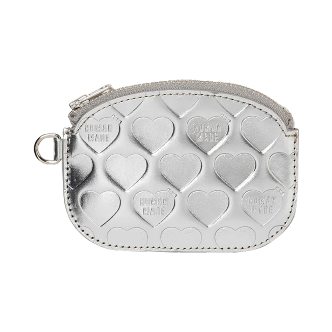HM29GD041 Human Made Leather Coin Case Silver