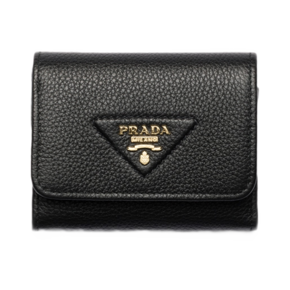 1MH043-2BBE-F0632 Prada Small Leather Wallet Black