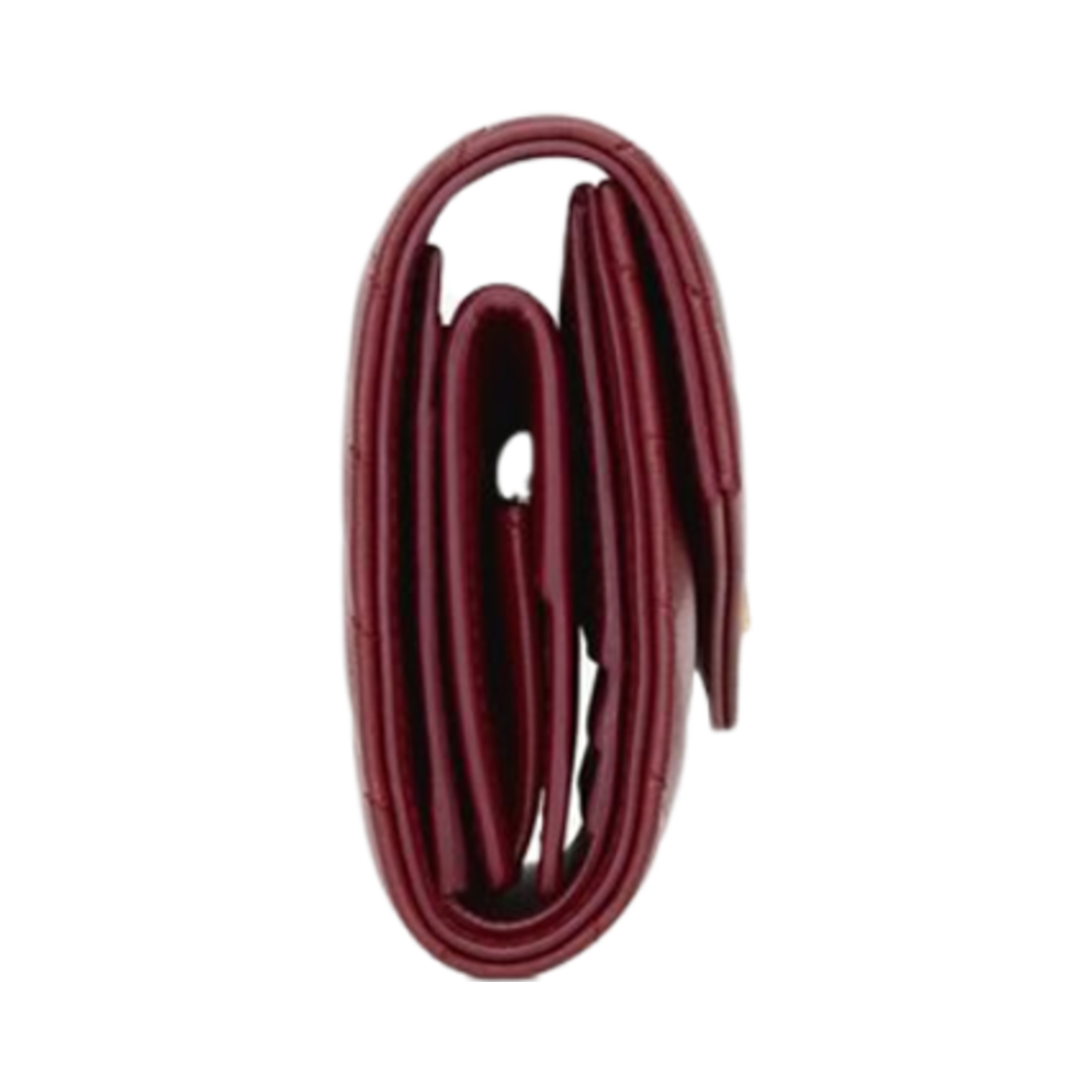 생로랑 카산드라 마틀라세 멀티폴드 월렛 램스킨 루즈 메를로(Saint Laurent Cassandre Matelasse Multi-Fold Wallet In Lambskin Rouge Merlot) - 3