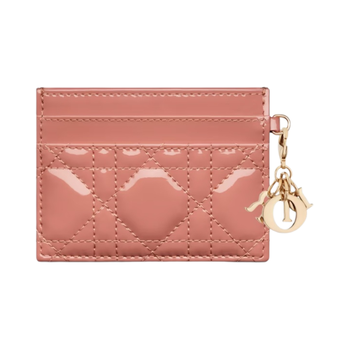 디올 레이디 5 슬롯 카드 홀더 페이턴트 까나쥬 카프스킨 이터리얼 핑크(Dior Lady Five Slot Card Holder Patent Cannage Calfskin Ethereal Pink) - 2