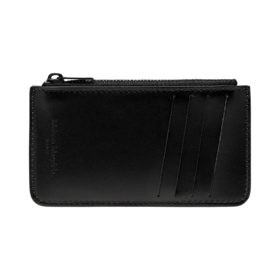 메종 마르지엘라 링클 스무스 레더 지퍼 카드 홀더 블랙(Maison Margiela Wrinkle Smooth Leather Zipped Card Holder Black) - 2