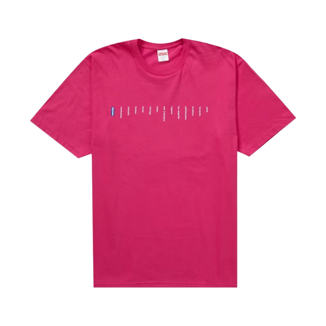 슈프림 로케이션 티셔츠 핑크 - 23SS(Supreme Location T-Shirt Pink - 23SS) - 1
