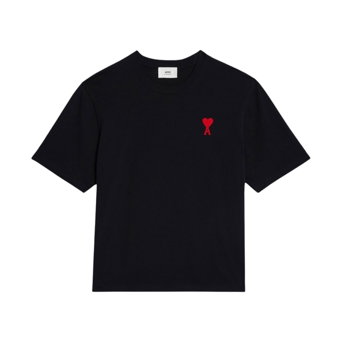 아미 스몰 하트 로고 티셔츠 블랙(AMI de Coeur T-Shirt Black)