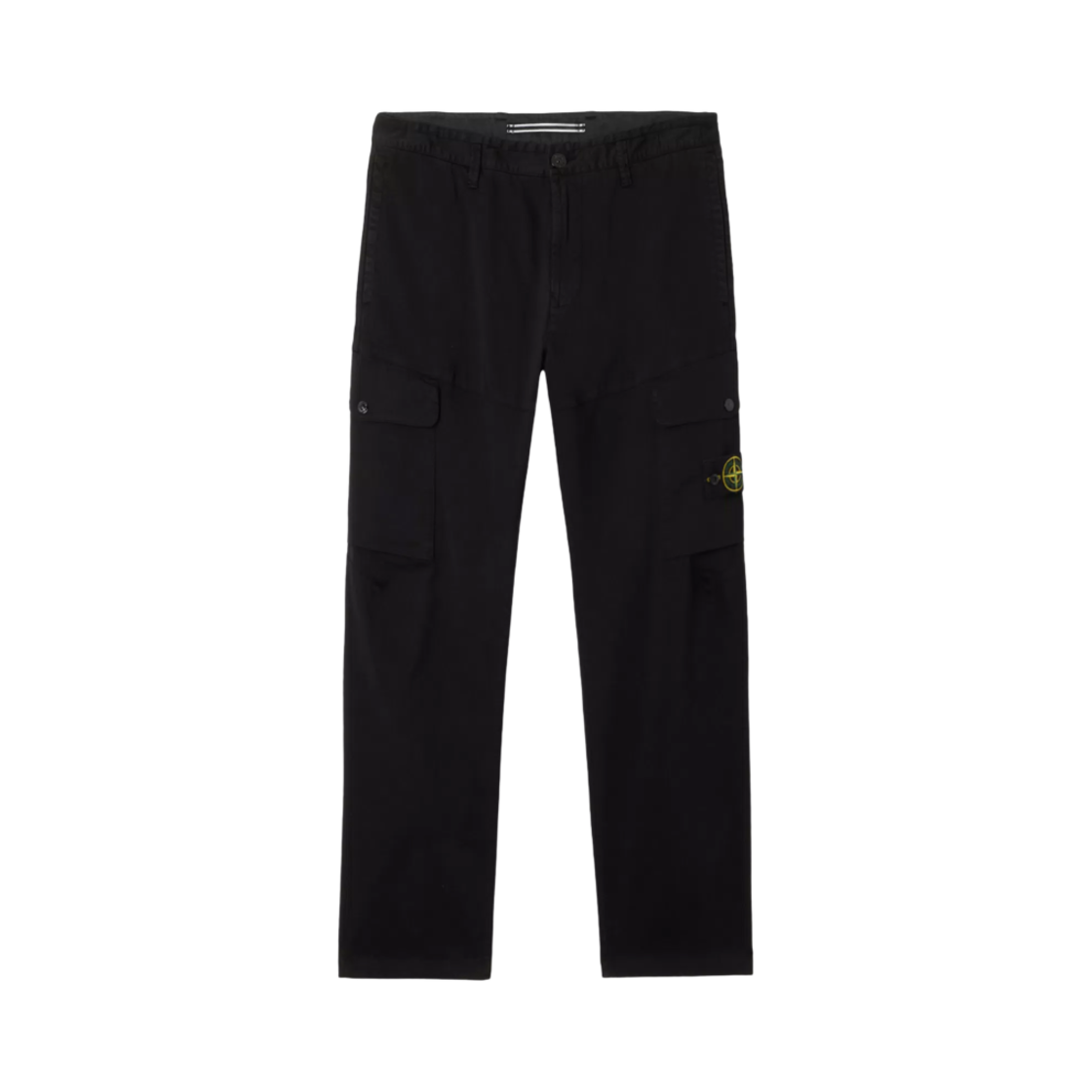 K1S1531003-39S0012-V0029 Stone Island 3100339 Organic Stretch Cotton Satin Regular-Fit Cargo Pants with Snap Pockets Black - 25SS