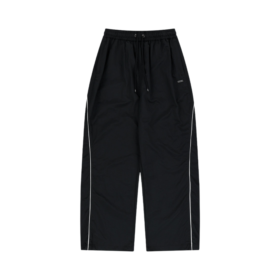 H243WLOWP050BK HDEX Womens Side Piping Nylon Pants Black
