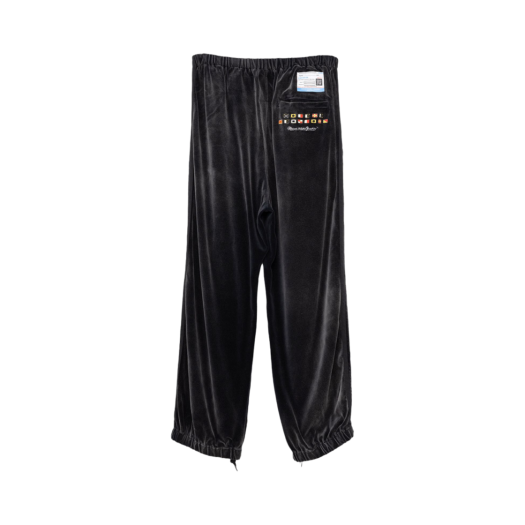A11PT583-BLACK Maison Mihara Yasuhiro Velour Track Pants Black