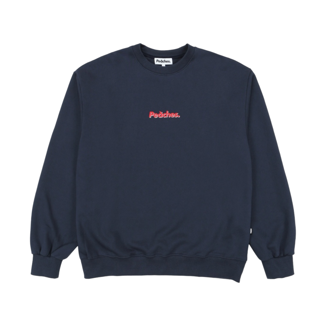 피치스 3D 로고 크루넥 스웨트셔츠 네이비(Peaches. 3D Logo Crewneck Sweatshirt Navy)