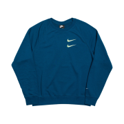 Nike NSW Double Swoosh Sweatshirt Blue Force Barely Volt - Asia