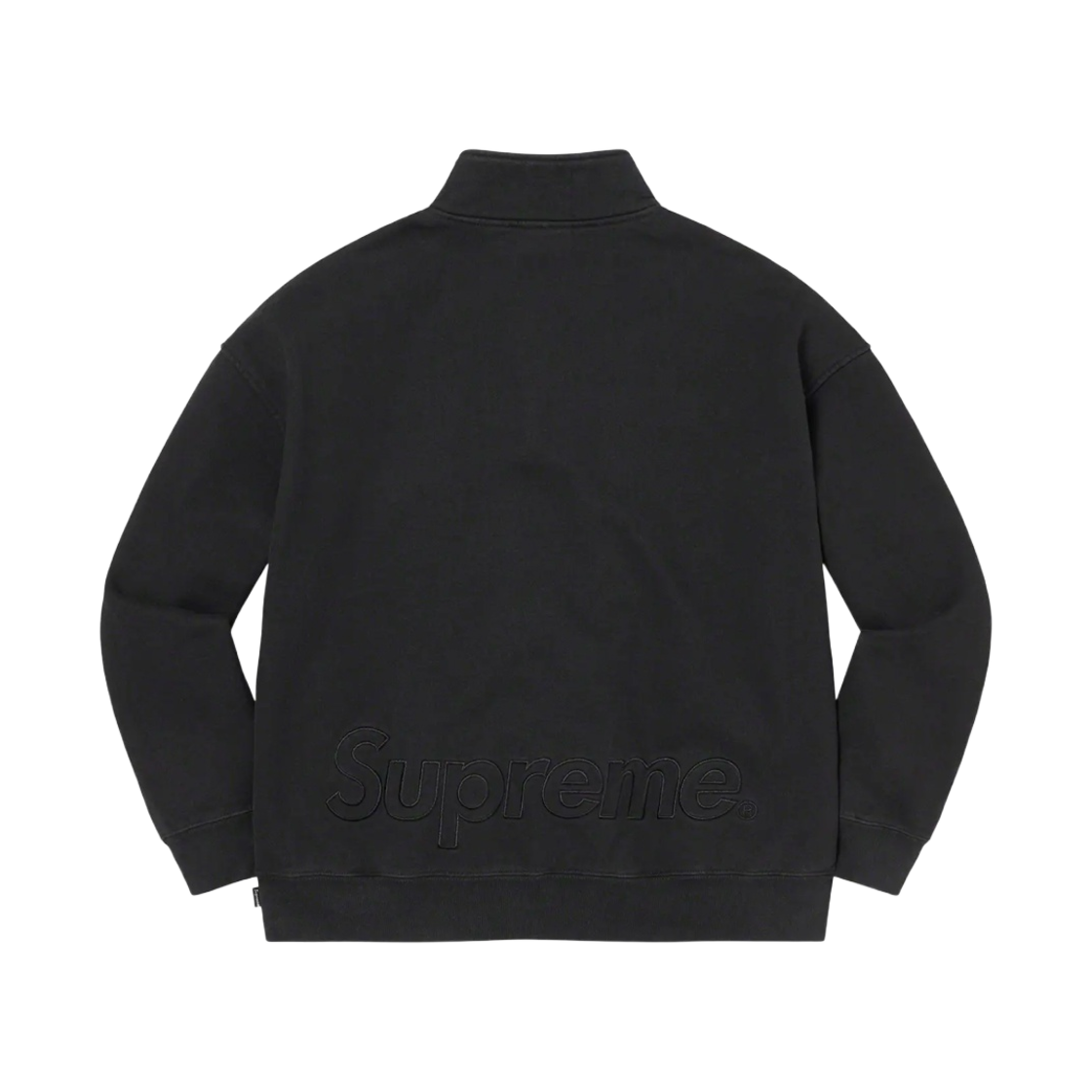 슈프림 워시드 하프 집 풀오버 블랙 - 22FW(Supreme Washed Half Zip Pullover Black - 22FW) - 2