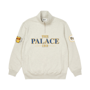 Palace Pub Grub Funnel Neck Grey Marl - 21FW
