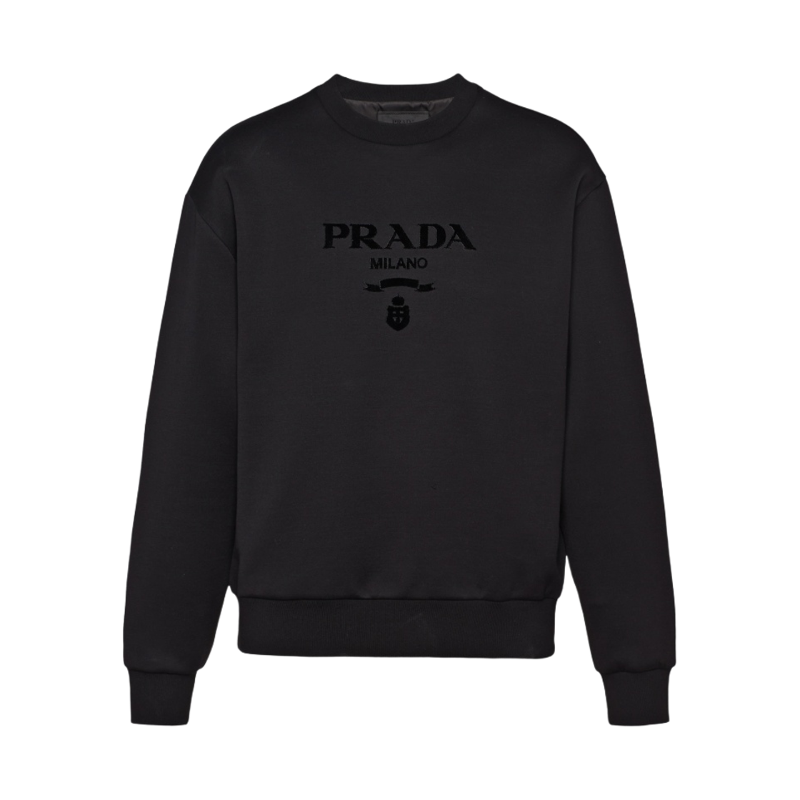 프라다 테크니컬 코튼 스웨트셔츠 블랙(Prada Technical Cotton Sweatshirt Black) - 1