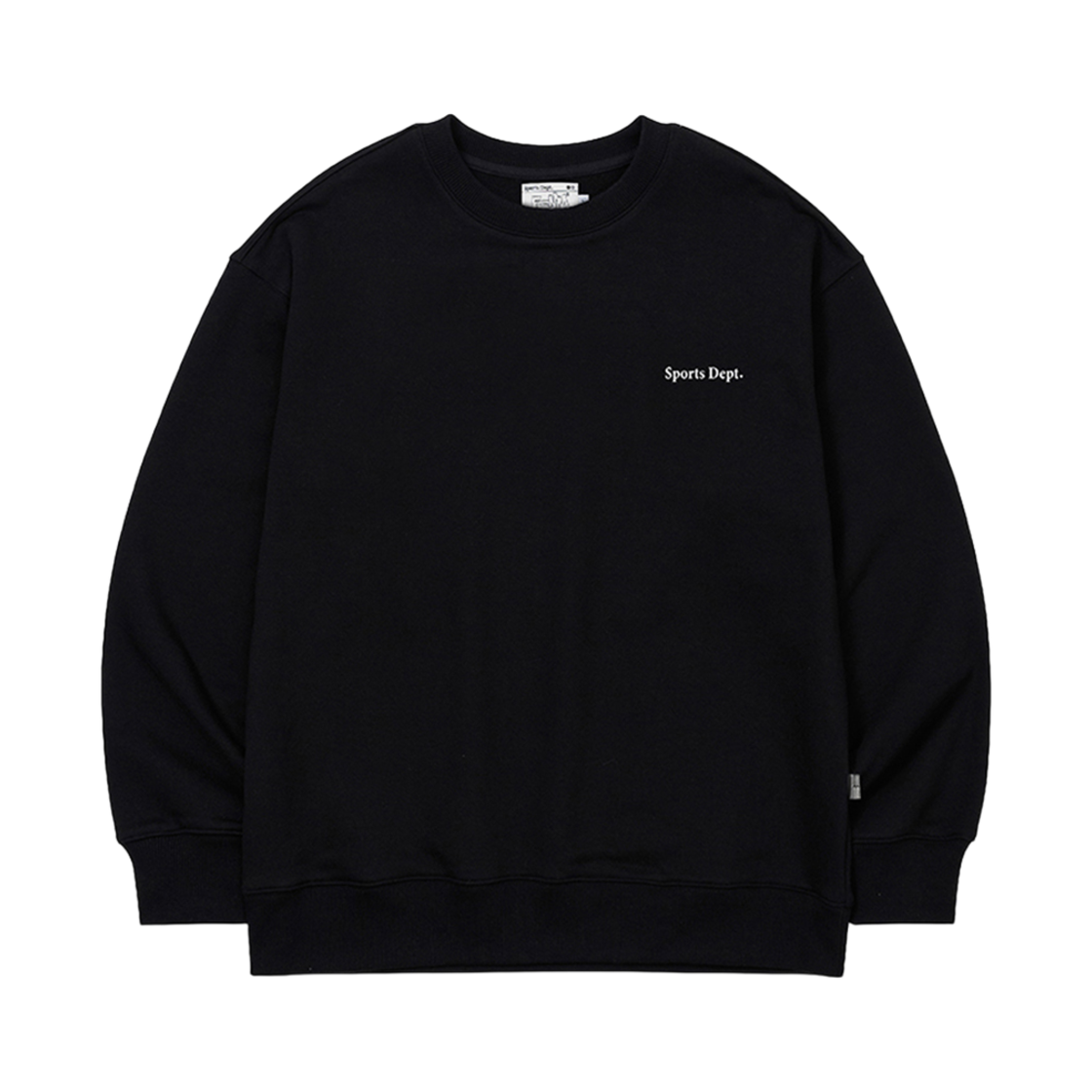 스포츠뎁트 플러피 로고 맨투맨 블랙(Sports Dept Fluffy Logo Sweatshirt Black)