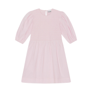 (W) Ganni Cotton Poplin Mini Smock Dress Light Lilac