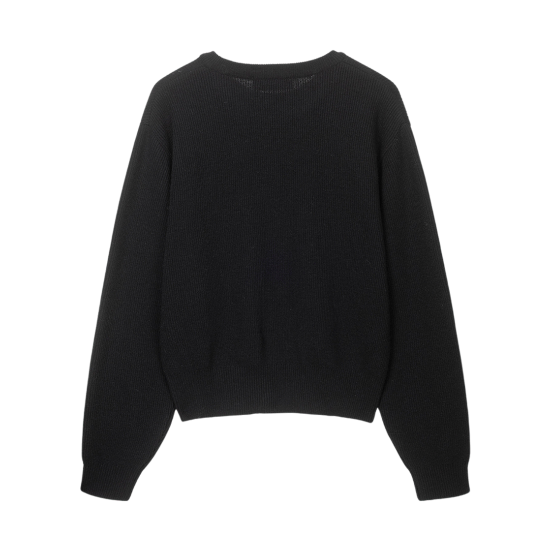 던스트 버튼드 크루넥 스웨터 블랙(Dunst Buttoned Crewneck Sweater Black) - 2